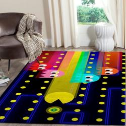 Pacman Area Rug Video Game Carpet Gamer Living Room Rugs Rug Regtangle Carpet Floor Decor Home Decor V517