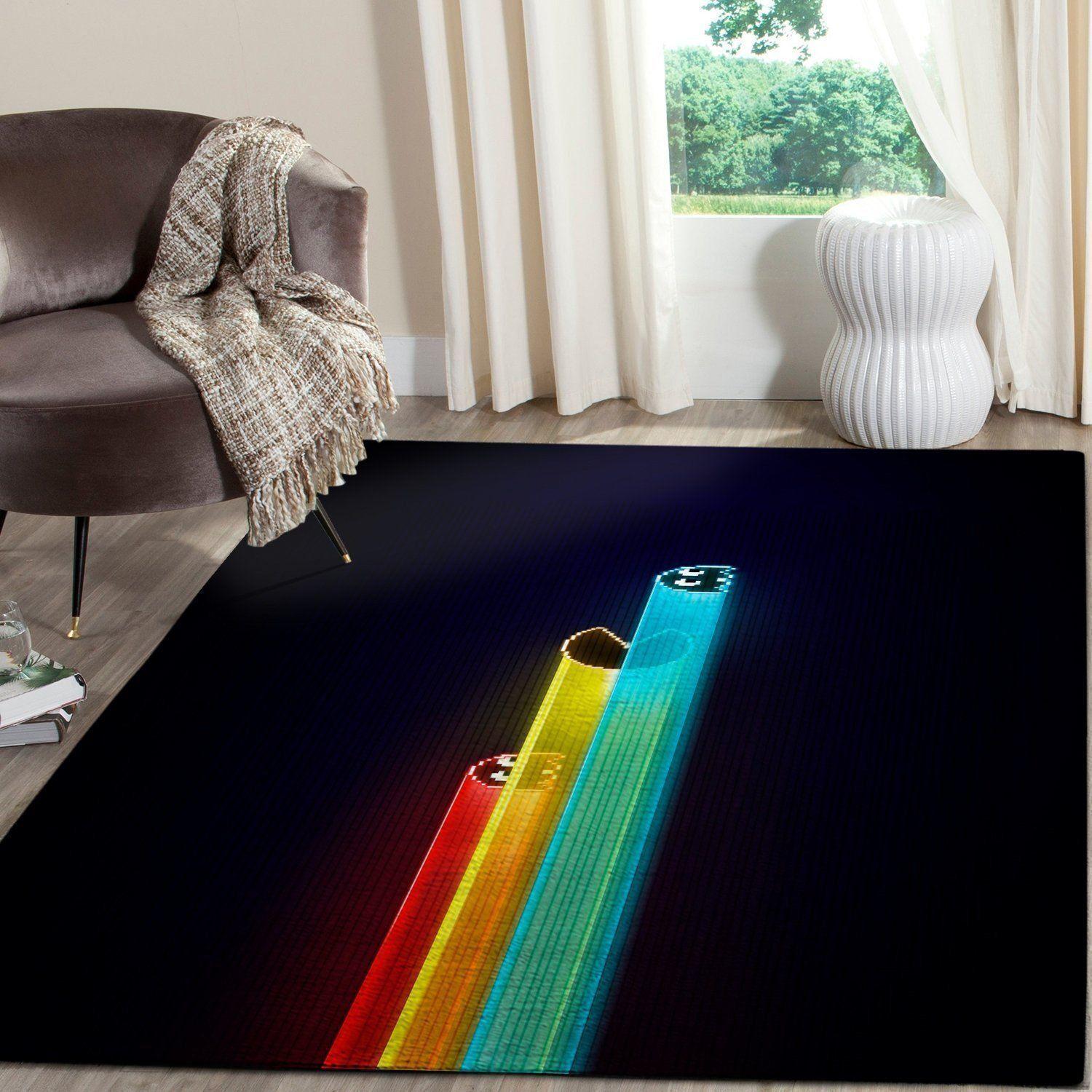 Pacman Area Rug Video Game Carpet Gamer Living Room Rugs Rug Regtangle Carpet Floor Decor Home Decor V520