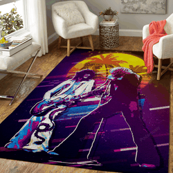 Page And Plant 80S Artwork Music Synthwave 80S Art For Fans Area Rug Living Room Carpet Rug Regtangle Carpet Floor Decor Home Decor