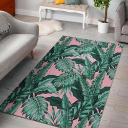 Palm Leaves Floral Tropical Hawaiian Pattern Print Area Rug Living Room Rug Home Decor