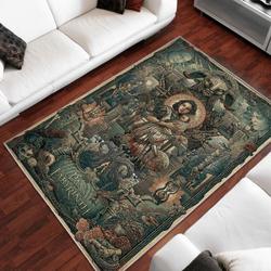 Pan Labyrinth Area Rug Living Room Rug Home Decor Home Decor Bedroom