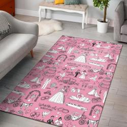 Pattern Print Dog Doberman Area Rug Living Room Rug Home Decor
