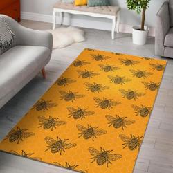 Pattern Print Honey Bee Diagram Gifts Area Rug Living Room Rug Home Decor