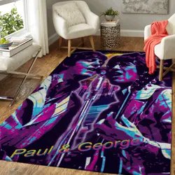 Paul George Artwork Music Synthwave 80S Art For Fans Area Rug Living Room Carpet Rug Regtangle Carpet Floor Decor Home Decor