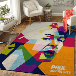 Paul Mccartney Music Popart For Fans Art For Fans Area Rug Living Room Carpet Rug Regtangle Carpet Floor Decor Home Decor