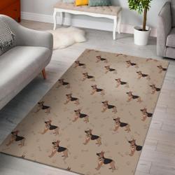 Paw German Shepherd Pattern Print Area Rug Living Room Rug Home Decor