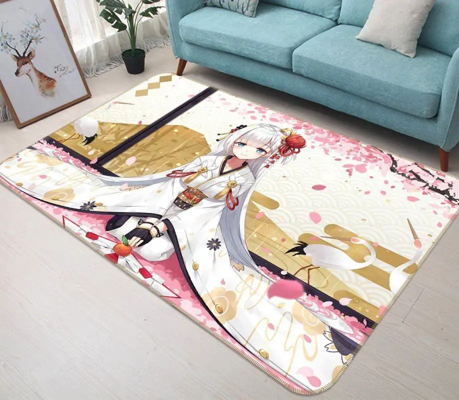 Petal Girl Anime 1 Area Rug Living Room And Bed Room Rug Rug Regtangle Carpet Floor Decor Home Decor