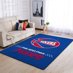 Philadelphia 76Ers Nba Carpet Living Room Rugs Rug Regtangle Carpet V1723