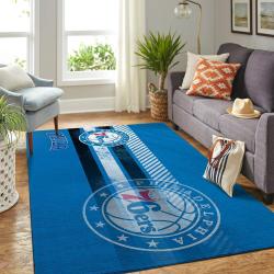 Philadelphia 76Ers Nba Living Room Carpet Sports Rug Regtangle Carpet