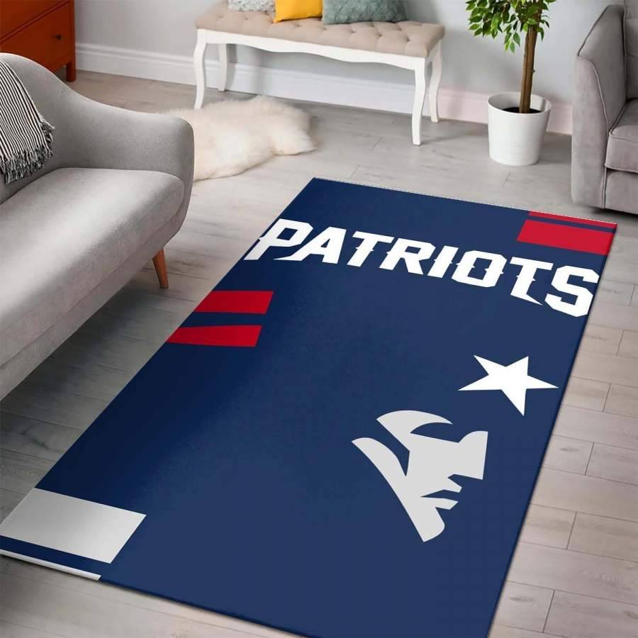 New England Patriots Living Room Football Carpet Rug Living Room 191022