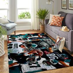 Philadelphia Eagles Nfl Football Carpet Living Room Rug Regtangle Carpet V1716
