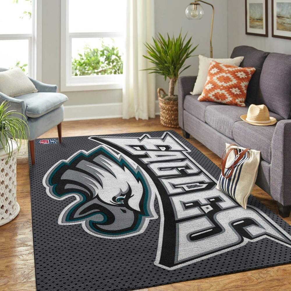 Philadelphia Eagles Nfl Football Carpet Living Room Rug Regtangle Carpet V1738
