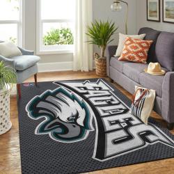 Philadelphia Eagles Nfl Football Carpet Living Room Rug Regtangle Carpet V1738