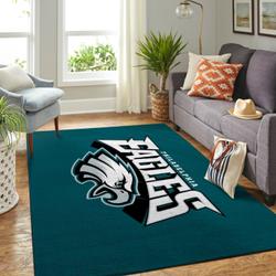 Philadelphia Eagles Nfl Football Carpet Living Room Rug Regtangle Carpet V1739