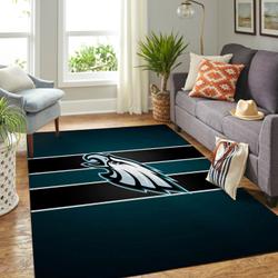 Philadelphia Eagles Nfl Football Carpet Living Room Rug Regtangle Carpet V1742