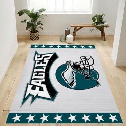 Philadelphia Eagles Helmet Nfl Team Logo Rug Bedroom Rug Home Decor Fl