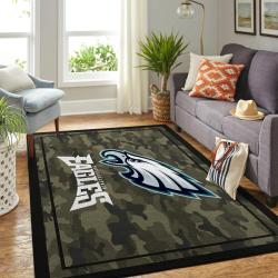 Philadelphia Eagles Nfl Camo Style Living Room Carpet Home Rug Regtangle Carpet