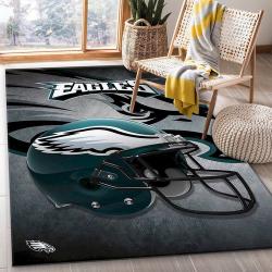 Philadelphia Eagles Nfl Team Logo Helmet Style Nice Gift Home Decor Re