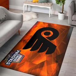 Philadelphia Flyers Area Rug Nhl Ice Hockey Living Room Regtangle Carpet V1372