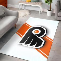 Philadelphia Flyers Area Rugs Nhl Hockey Living Room 21 Rug Regtangle Carpet