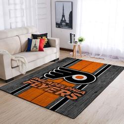 Philadelphia Flyers Nhl Area Rugs Team Logo Living Room Carpet Sports Rug Regtangle Carpet Floor Decor Home Decor