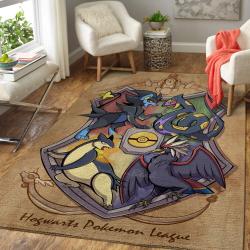 Hogwarts Pokemon League Area Rug Living Room Rug Home Decor Carpet Rug 2002177