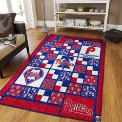Philadelphia Phillies Mlb Area Rug Living Room Rug Home Decor V1386