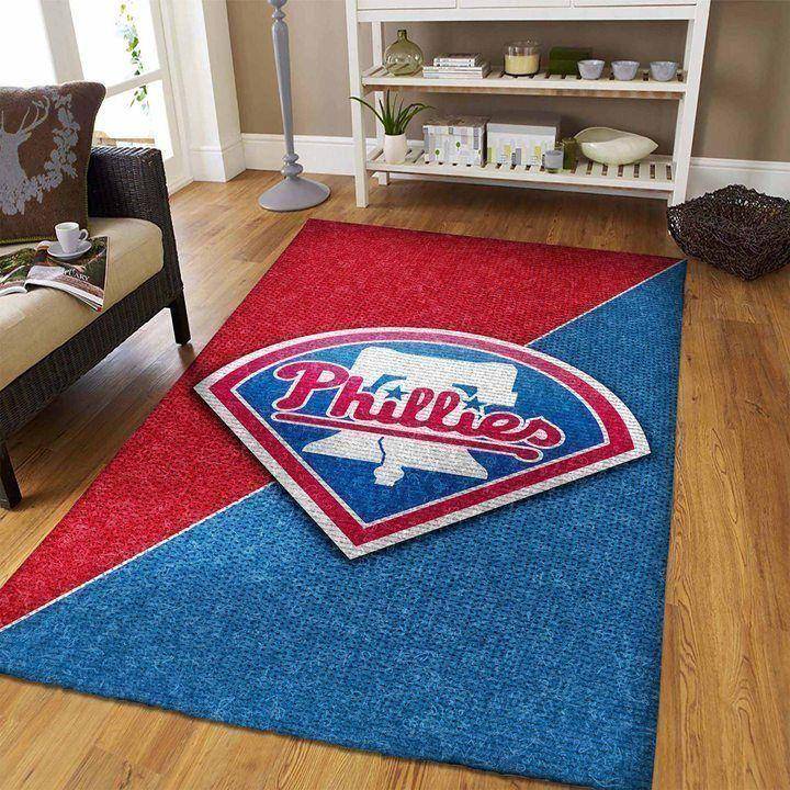 Philadelphia Phillies Mlb Area Rug Living Room Rug Home Decor V1392