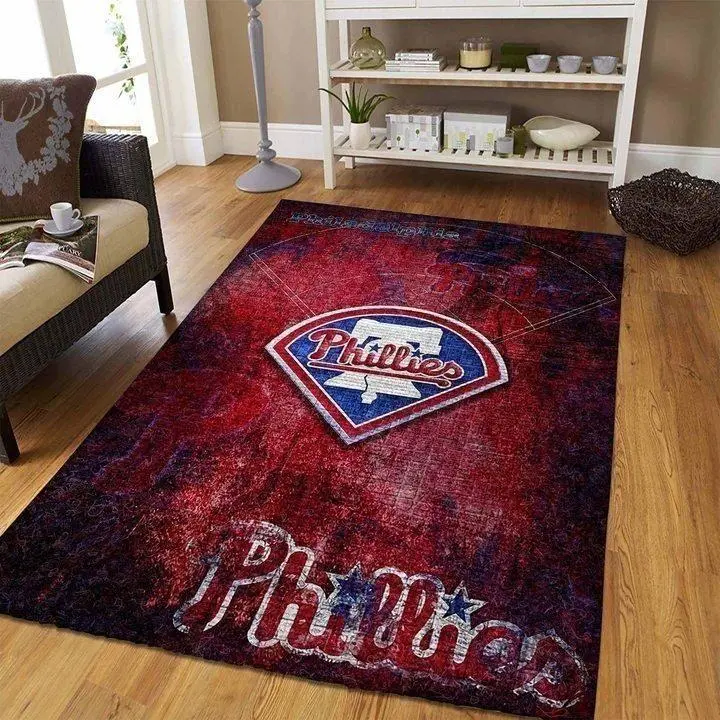 Philadelphia Phillies Mlb Area Rug Living Room Rug Home Decor V1397