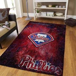 Philadelphia Phillies Mlb Area Rug Living Room Rug Home Decor V1397