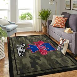 Philadelphia Phillies Mlb Camo Style Area Rug Living Room Rug Home Decor 8