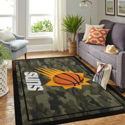 Phoenix Suns Nba Camo Style Living Room Carpet Home Rug Regtangle Carpet