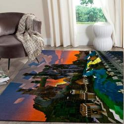 Pickle Rick Area Rug Living Room Rug Home Decor Carpet