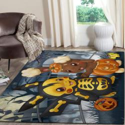 Pikachu Halloween Pokemon Anime Fn080220 Movies Area Rug Rug Regtangle