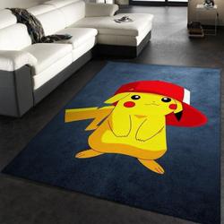 Pikachu Pokemon Anime 2 Area Rug Living Room And Bed Room Rug Rug Regtangle
