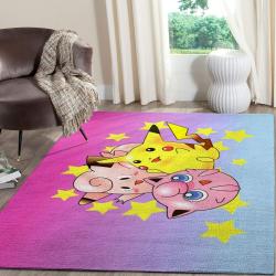 Pikachu Pokemon Anime Fn080207 Movies Area Rug Rug Regtangle Carpet Floor
