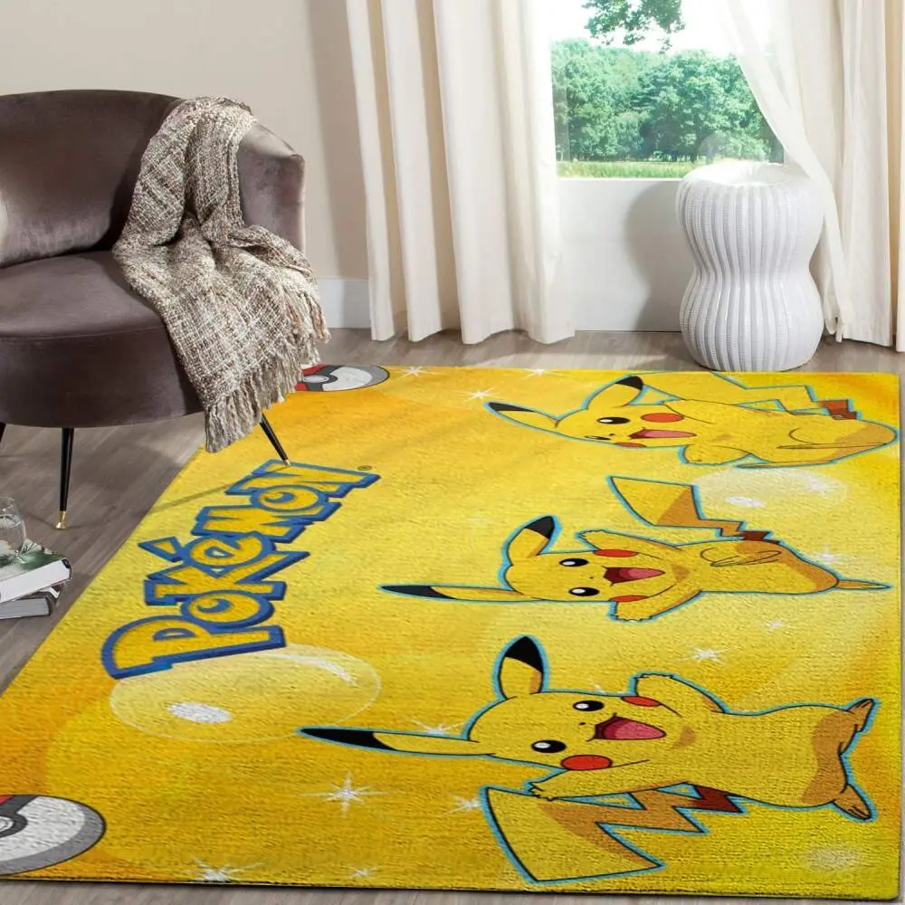 Pikachu Pokemon Anime Fn080209 Movies Area Rug Rug Regtangle Carpet