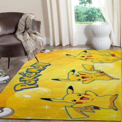 Pikachu Pokemon Anime Movies Area Rug Living Room Rug Home Decor floor