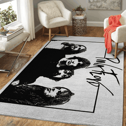 Pink Floyd Band On The Wall Painting For Fans Area Rug Area Rug Living Room Carpet Rug Regtangle Carpet Floor Decor Home Decor