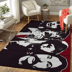 Pink Floyd Band On The Wall Painting Music Area Rug Area Rug Living Room Carpet Rug Regtangle Carpet Floor Decor Home Decor