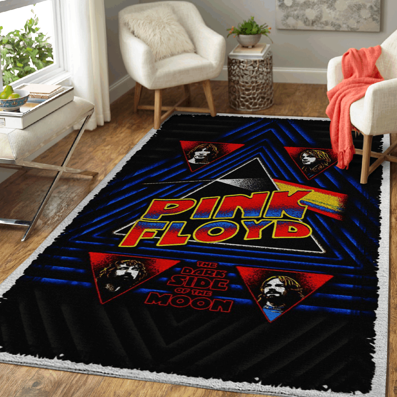 Pink Floyd The Dark Side Of The Moon Art Area Rug Area Rug Living Room Carpet Rug Regtangle Carpet Floor Decor Home Decor