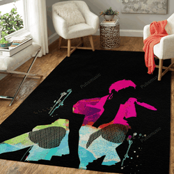 Pink Watercolor Music Legends On Stage Art For Fans Area Rug Living Room Carpet Rug Regtangle Carpet Floor Decor Home Decor