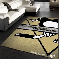 Pittsburgh Penguins Logo Nhl Fn120207 Hockey Area Rug Floor Decor The
