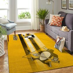 Pittsburgh Penguins Nhl Area Rugs Living Room Carpet Regtangle Carpet