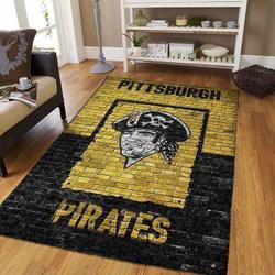 Pittsburgh Pirates Area Rug Living Room Rug Home Decor Mlb Baseball V5050
