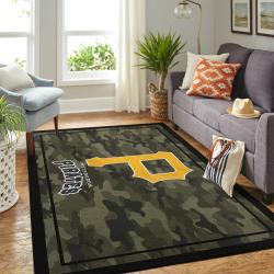 Pittsburgh Pirates Camo Area Rug Living Room Rug Home Decor Mlb Baseball 1