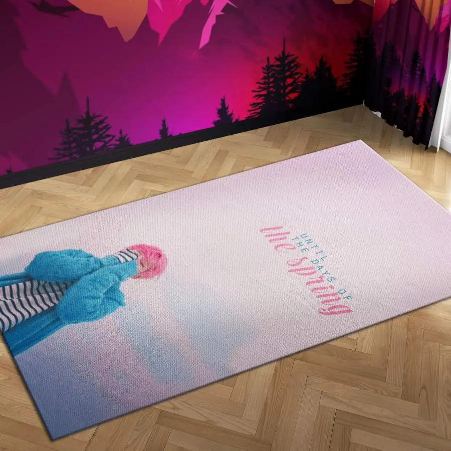 BTS Jimin Spring Day Area Rug Living Room Rug Home Decor Rcdd81F31556