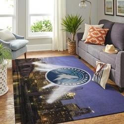 NBA Minnesota Timberwolves Area Rug Living Room Rug Team Logo Carpet 1910072
