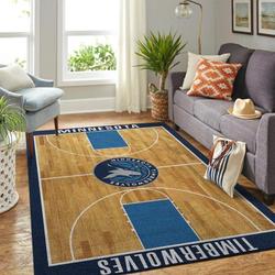 NBA Minnesota Timberwolves Area Rug Living Room Rug Team Logo Carpet 1912217