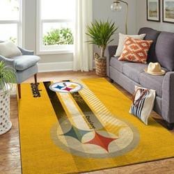 Pittsburgh Steelers Area Rug Nfl Football Rug Regtangle Carpet V1302